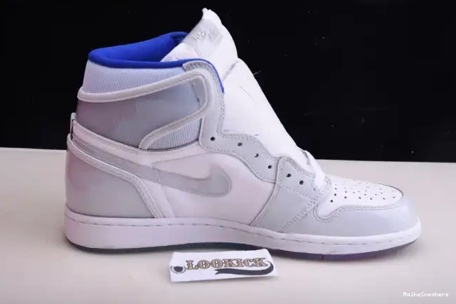 MaikeSneakers Air Jordan Zoom Retro 1 Blue CK6637-104 High Racer White 0428